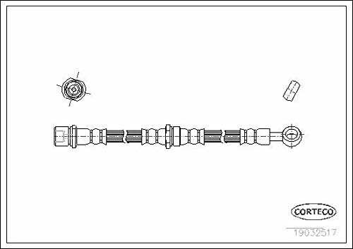 Corteco 19032517 Bremsschlauch vorne
