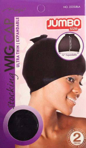 Stocking Wig Cap 2225 JBLA Black 2Pieces