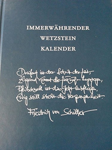Immerwährender WETZSTEIN Kalender 2013