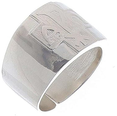 Holyart Bischofsring Alpha und Omega und Chi-Rho aus Silber 925