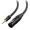 Cable Matters Cable 3,5 mm a XLR 0,9m (Cable XLR a jack 3,5 mm, Cable XLR Macho a Jack 3 5mm) - 0,9 metros