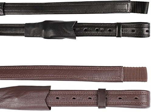 Horka Steigbügelriemen Dressur - Braun-Silber - Full/WB