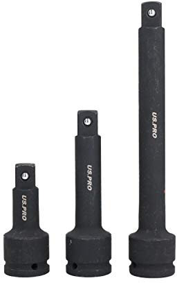 US PRO Tools 3pc 3/4 dr Impact Extension Bar Set Bars for Sockets 3950