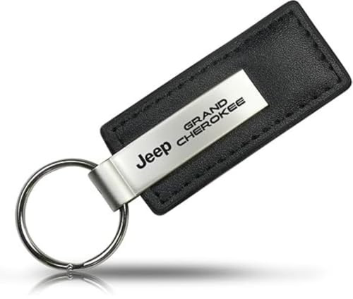 Au-TOMOTIVE GOLD Jeep Grand Cherokee Schwarz/Silber Metallisch Logo Schlüsselanhänger