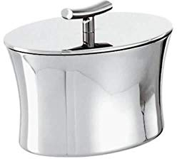Zuccheriera Con Coperchio Bamboo Inox Argentato