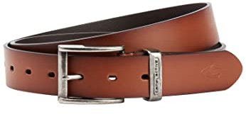camel active Herren Ledergürtel - Hochwertiges Echtleder, 3,5 cm breit - Perfekt für Hosen, Jeans und Anzüge Cognac menswear-4XL