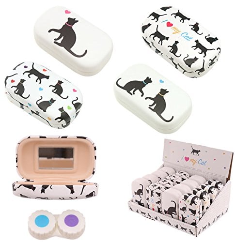 Cute Cat Design Handy Contact Lenses Case