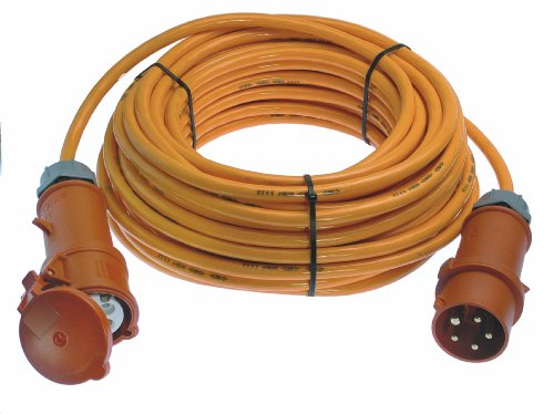 as - Schwabe Starkstrom Verlängerungskabel 10 m H07BQ-F 5G2,5 - CEE Phasenwendestecker - 400V, 16A, 6h, ca. 11kW - Für Baustelle, Garten, Außenbereich - 5-polig - IP44 - Made in Germany, 60564