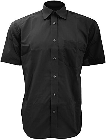 Kustom Kit Mens Business Shirt Classic Collar Black 18.5