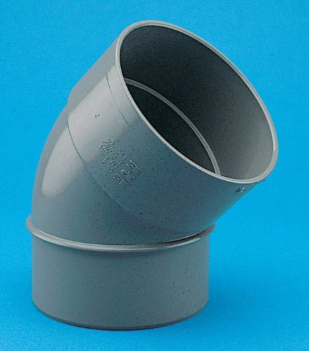 Adequa sistemas de canalón - Codo 45 pvc cv-4 macho-hembra diámetro 110