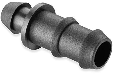 ABRISA Toma inicial para manguera de riego, Negro, 16 mm