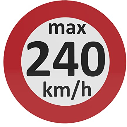 AUPROTEC Geschwindigkeitsaufkleber Winterreifen Aufkleber 160-240 km/h Auswahl: (5 Stück, 240 km/h)