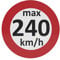 AUPROTEC Geschwindigkeitsaufkleber Winterreifen Aufkleber 160-240 km/h Auswahl: (5 Stück, 240 km/h)