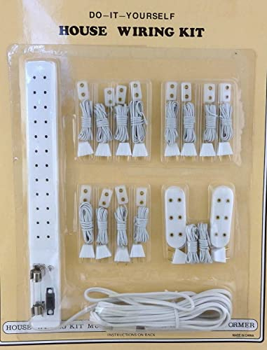 Melody Jane Puppenhaus Beleuchtung Zubehör Buchse Power Strip Beleuchtung Kit 15 Piece Set