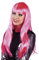 Boland 86296 Erwachsenenperücke Glamour mit Lametta, rosa, One Size