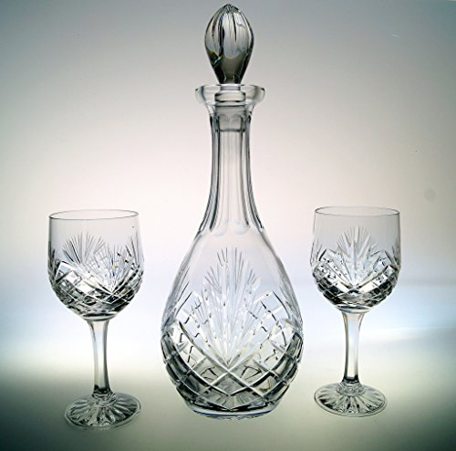 ZAW Set 6 Weingläser + Karaffe Rotweingläser Weingläser Kristall Likörglas Likörkelch Römer Schnapsglas Kristallgläser