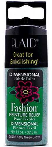 Mod Podge Fashion Fabrics Colour Glitter Kelly Green Synthetic 11.5 x 3.3 x 2 cm