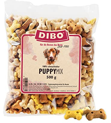 Puppy-Mix, 500g-Beutel, Backwaren als gesunde, natürliche Ernährung für Hunde von DIBO, Hundefutter, Barf, B.A.R.F., Leckerli, Hundekekse