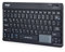 Sharon Ultraslim Bluetooth - Tastatur Universal für Android | Touchpad integriert | Mit Ständer und Schutztasche für z.B. Samsung S4 S5 TabPro 12.2 10.1 Tab 10.1 Note 10.1 NotePro 12.2 Note 4 Galaxy Alpha Tab S Lenovo Acer Asus Sony Xperia Z3 Z2 Google Nexus 9 7 5 Medion Tablets