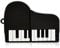 Ulticool - Klavier 16 GB – USB Stick - Piano - Memory Stick Data Storage - Pen Drive Speicherstick – Schwarz und Weiß