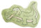 Grünspecht 119-V1 Wärmezoo Krokodil, Traubenkern-Kissen, ca. 22 x 18 cm