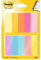 Post-it Notes Marker, Packung mit 10 Blöcken, 50 Marker pro Block, 12, 7 mm x 44, 4 mm, Gelb, Orange, Pink, Lila, Blau, Grün - Schmale Haftnotizen zum Markieren, Hervorheben oder Farbcodieren