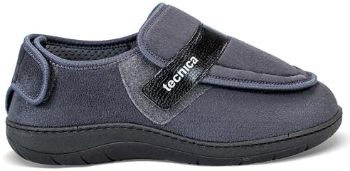 EXTRO STYLE - Scarpe Ortopediche Donna e Uomo, Tecnica 3A, per Fasi Post Operatorie, Cute Fragile, Problemi Vascolari, Plantare Estraibile, Scarpe Antiscivolo in Microfibra, Grigio, Taglia 38
