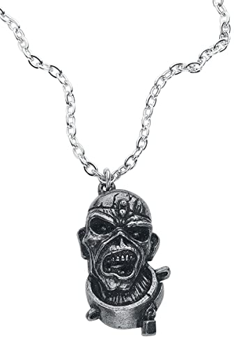 Iron Maiden Piece of Mind Männer Halskette silberfarben Hartzinn Band-Merch, Bands, Musik
