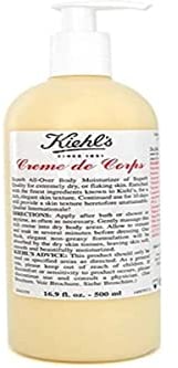 KIEHL'S Creme de Corps, reichhaltige Körpercreme mit Kakaobutter, Sesamöl & Squalan, intensiv feuchtigkeitsspendende Bodylotion für trockene Haut, nicht fettende Lotion