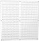 Wall Control 30-P-3232W Stecktafel, Metall, Weiß