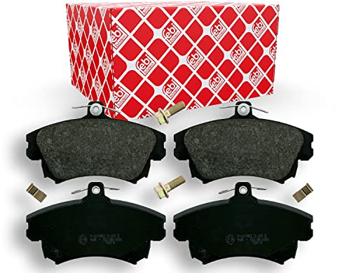 febi bilstein 16214 Bremsbelagsatz mit Befestigungsmaterial, 1 Stück | Kompatibel mit: MITSUBISHI CARISMA, CARISMA Stufenheck, COLT CZC VI Cabriolet, COLT VI, SMART FORFOUR, VOLVO S40 I, V40 Kombi