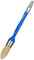 SAVY Pinceau rond à rechampir bi-matière peinture mate, velours, satinée n°4 - ø 25mm, Bleu
