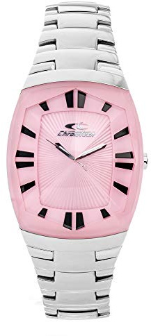 Chronotech CT7065L-07M Women's Analogue Quartz Watch with Stainless Steel Strap, Pink, One Size, Ribbon