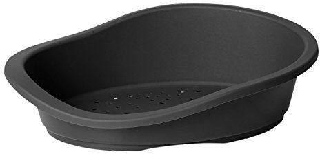 duvoplus, Panier Ergonomique en Plastique Classic 79x55x22cm Anthracite, Panier en Plastique résistant, Fond perforé pour Une Ventilation optimale, avec Pieds antidérapants, Facile à Laver