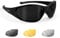 BERTONI Sportbrille Motorradbrille mit 3 Austauschbaren Antibeschlag Gläser AF109A by Bertoni Italy