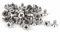 sourcingmap 50pcs Vis Tête Fraisée Cruciforme Tête Plate Boulon M3 x 5mm Acier Inoxydable 316