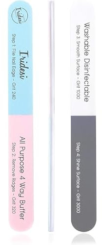 Iridesi Jaylie 4-Way 7 Premium All Purpose Nail File and Buffers by Jaylie