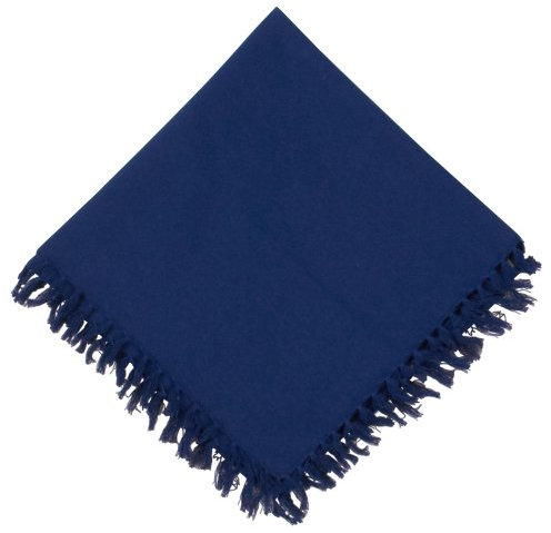 Fiesta Fringed Serviette One Size Navy Blau