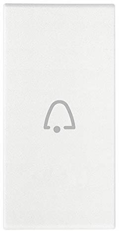 Vimar Serie Arke – Tasto assiale 1 modulo simbolo campanello bianco
