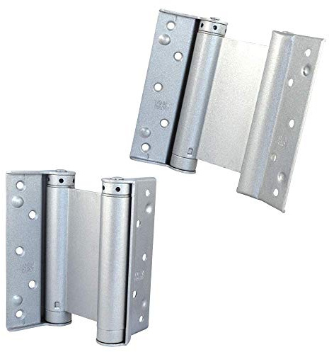 Charniéres double action 125mm argent boite de 2 Groom