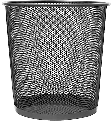 Makro Paper Plus 508 - Papelera de rejilla, negro