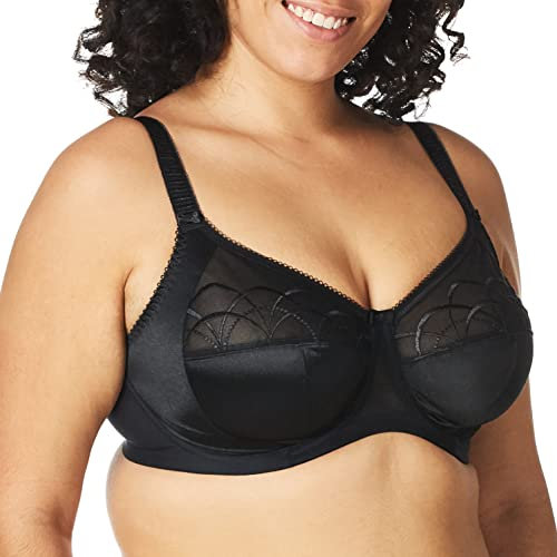 Elomi Women's Cate Underwire Full Cup Banded Bra Coverage,Black,44F