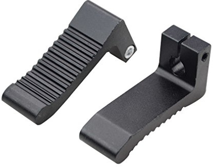 GOOFIT Petit Repose-Pieds Remplacement pour 2 Stroke 47 CC Pocket Bike Dirt Bike Noir