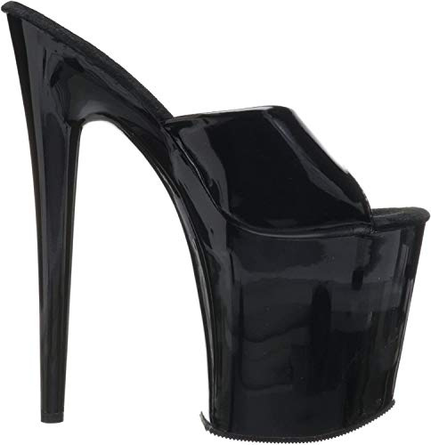 Pleaser Damen Flamingo-801 Plateausandalen, Schwarz, 37 EU