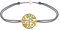 LES POULETTES BIJOUX - Bracelet Lien Arbre de Vie Plaqué Or - Gris