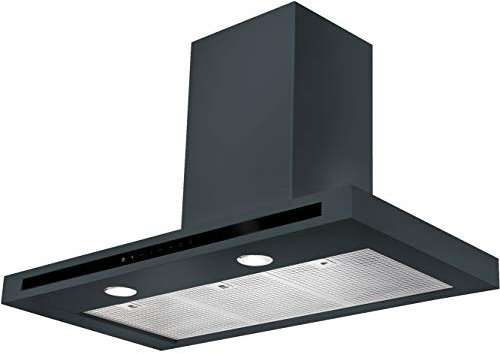 Rangemaster Hi-Lite Flat HLTHDS110SL 110 cm Chimney Cooker Hood - Slate