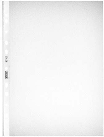 Herlitz 5814108 600er Sparpack Prospekthülle A4 genarbt 6x 100er Packung mit Lochrandverstärkung (6)