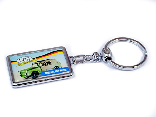 Oorschwerbleede Schlüsselanhänger Silber Trabant 601 Kübel