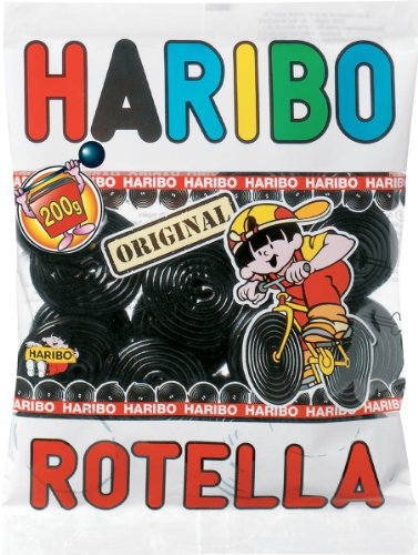 HARIBO - Rotella - Licorice Candies - No Artificial Colors & No Gelatin - Bag - 10 x 120 g