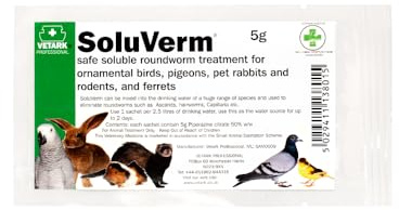Vetark Soluverm Sachet, soluble roundworm treatment, 5 g